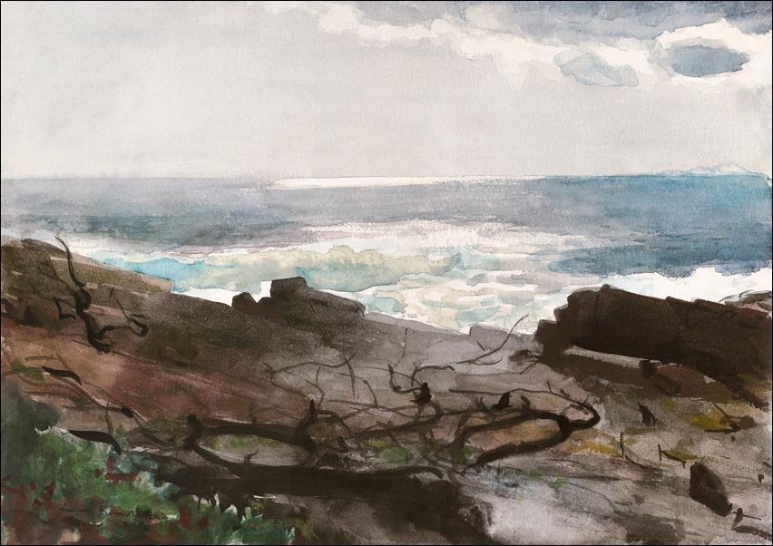 Galeria Plakatu, Plakat, Sunshine and Shadow, Prout’s Neck, Winslow Homer, 29,7x21 cm