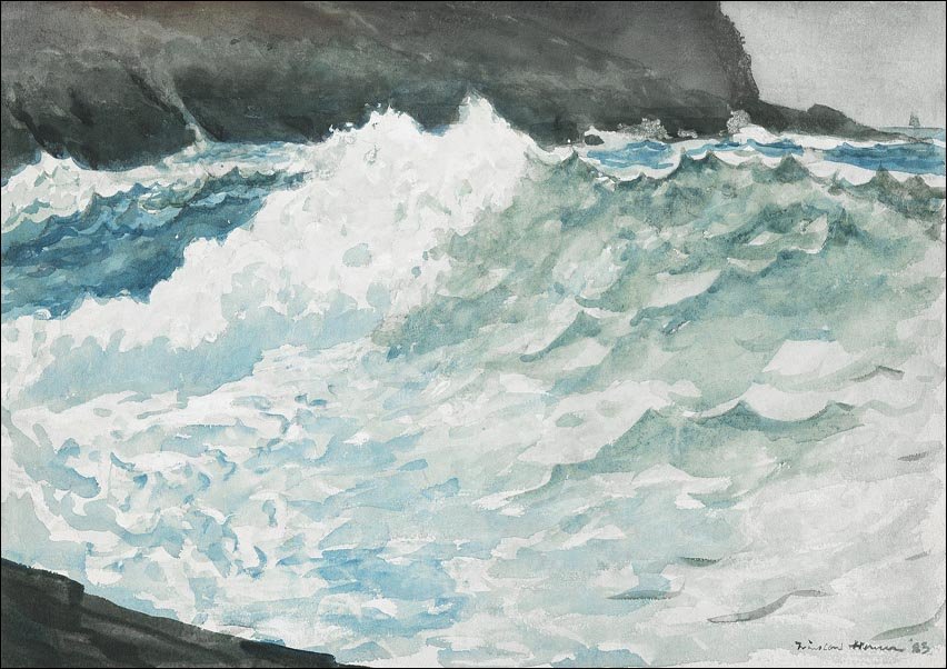 Galeria Plakatu, Plakat, Surf, Prout’s Neck, Winslow Homer, 29,7x21 cm