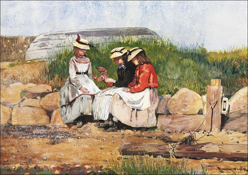 Galeria Plakatu, Plakat, A Fisherman’s Daughter, Winslow Homer, 59,4x42 cm