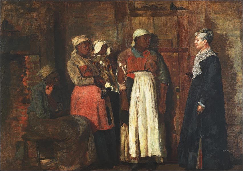 Galeria Plakatu, Plakat, A Visit from the Old Mistress, Winslow Homer, 29,7x21 cm