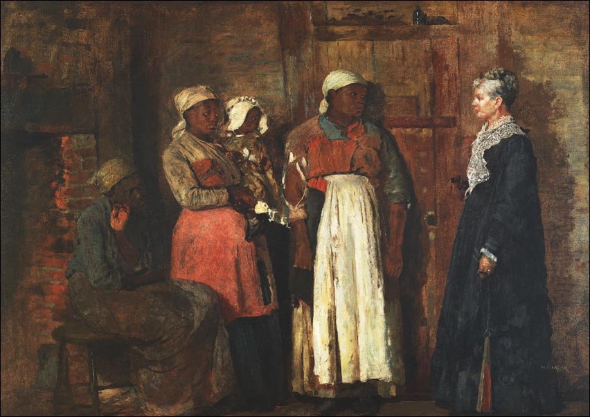 Galeria Plakatu, Plakat, A Visit from the Old Mistress, Winslow Homer, 40x30 cm