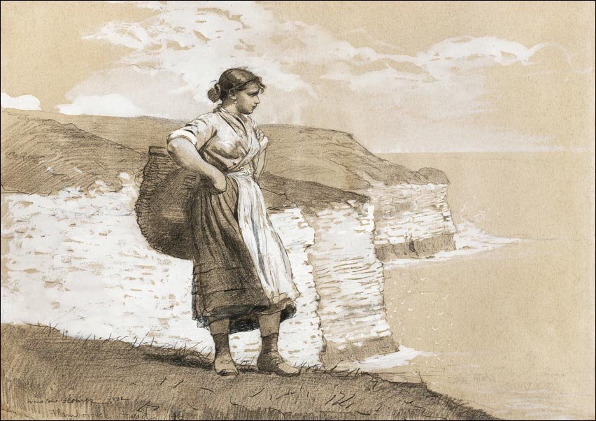 Galeria Plakatu, Plakat, Flamborough Head, England, Winslow Homer, 42x29,7 cm