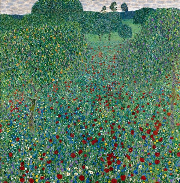Galeria Plakatu, Plakat, Makowe pole, Gustav Klimt, 40x40 cm