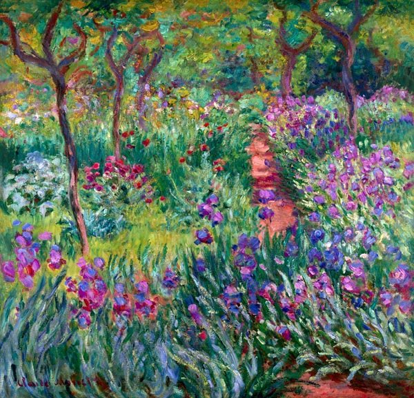 Galeria Plakatu, Plakat, The iris garden at giverny 1900, Claude Monet, 30x30 cm