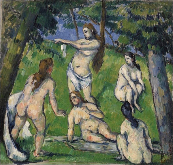 Galeria Plakatu, Plakat, Five Bathers, Paul Cézanne, 40x40 cm