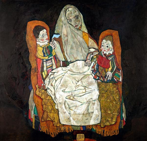 Galeria Plakatu, Plakat, Matka z dwójką dzieci III, Egon Schiele, 30x30 cm