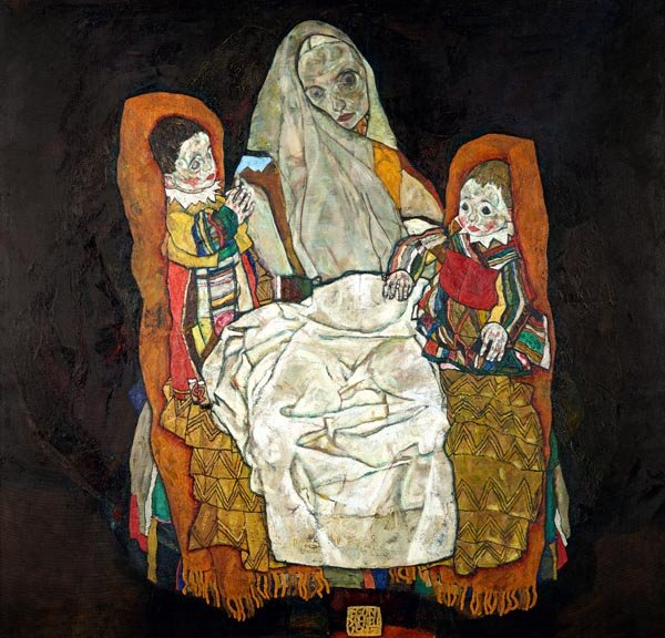 Galeria Plakatu, Plakat, Matka z dwójką dzieci III, Egon Schiele, 40x40 cm