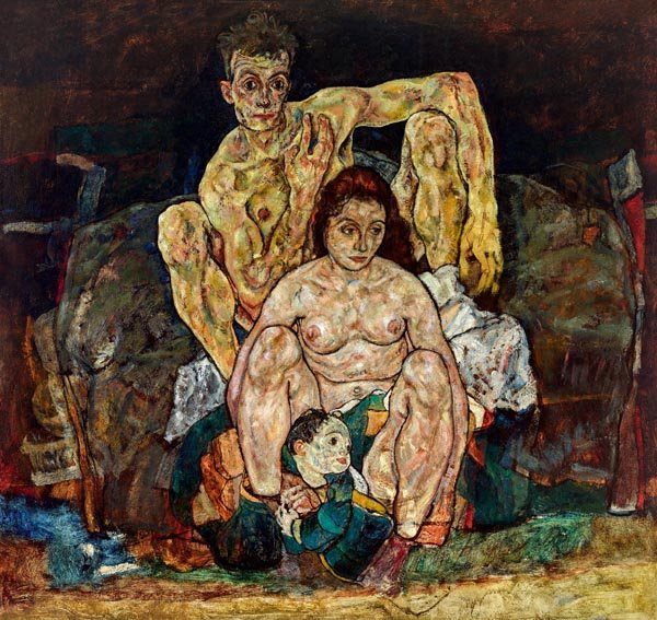 Galeria Plakatu, Plakat, Rodzina, Egon Schiele, 40x40 cm