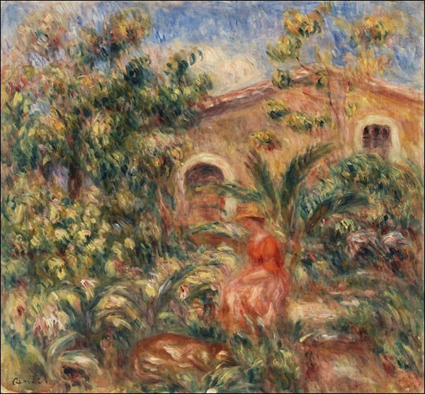 Galeria Plakatu, Plakat, Farmhouse, Pierre-Auguste Renoir, 40x40 cm