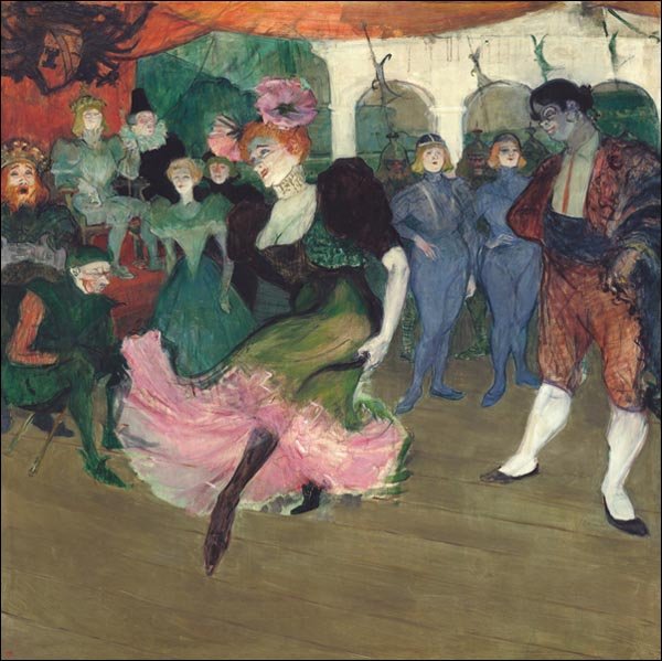 Galeria Plakatu, Plakat, Marcelle Lender Dancing the Bolero in Chilpéric, Henri De Toulouse-Lautrec, 40x40 cm