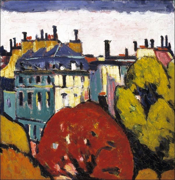 Galeria Plakatu, Landscape, Paris, Henry Lyman Sayen, 40x40 cm