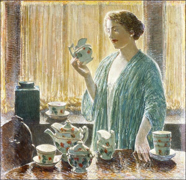 Galeria Plakatu, Plakat, Strawberry Tea Set, Frederick Childe Hassam, 40x40 cm