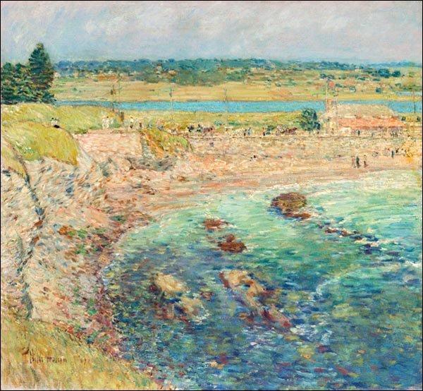 Galeria Plakatu, Bailey’s Beach, Newport, Frederick Childe Hassam, 40x40 cm