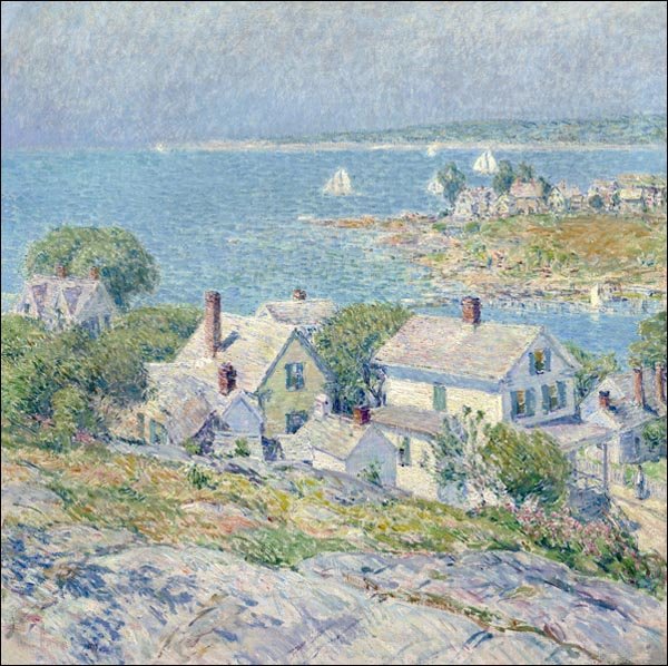Galeria Plakatu, New England Headlands, Frederick Childe Hassam, 40x40 cm