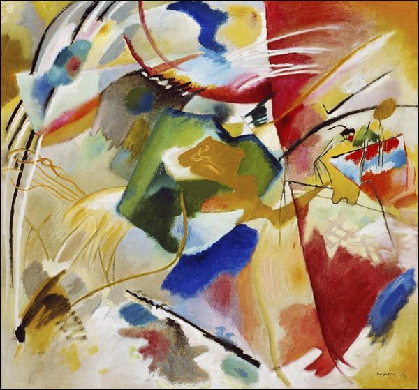 Galeria Plakatu, Painting with Green Center, Wassily Kandinsky, 40x40 cm