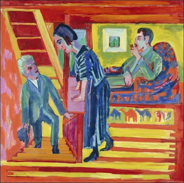 Galeria Plakatu, Plakat, The Visit, Ernst Ludwig Kirchner, 40x40 cm