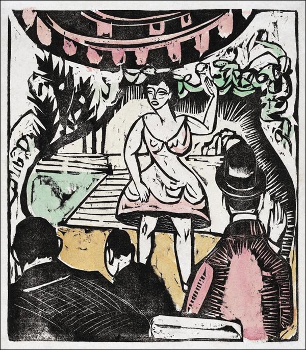 Galeria Plakatu, Little Variety Act, Ernst Ludwig Kirchner, 40x40 cm
