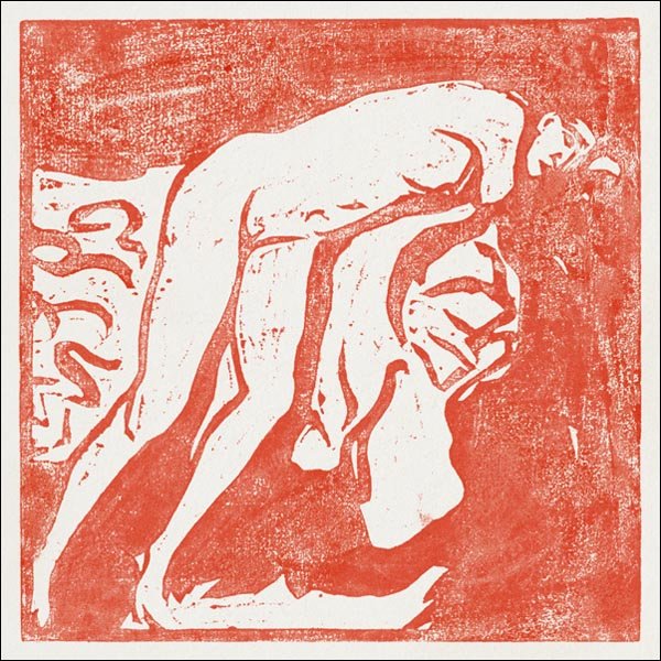 Galeria Plakatu, Female nude, Mädchenakt, Ernst Ludwig Kirchner, 40x40 cm