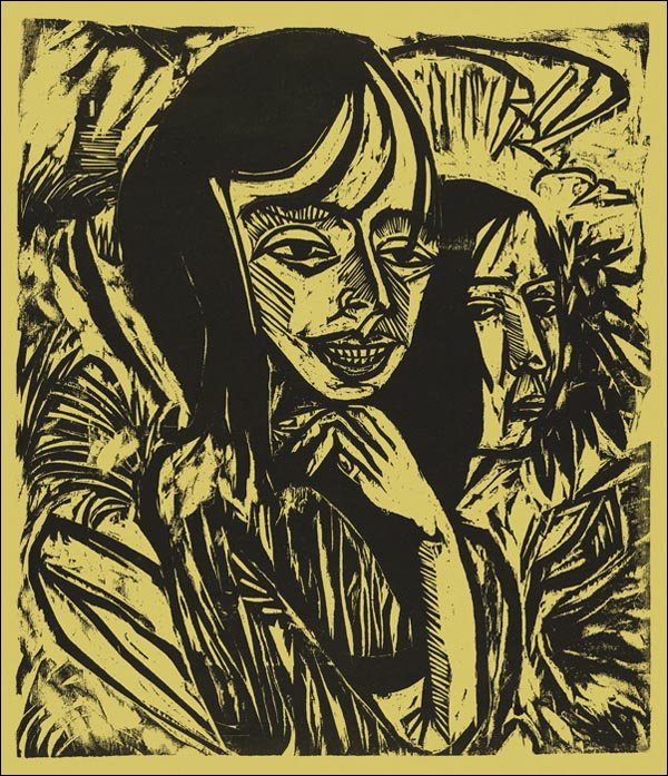 Galeria Plakatu, Fehmarn Girls, Ernst Ludwig Kirchner, 40x40 cm
