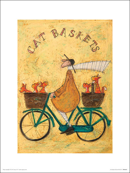 Sam Toft Cat baskets druk artystyczny 30 x 40 cm PPR44485