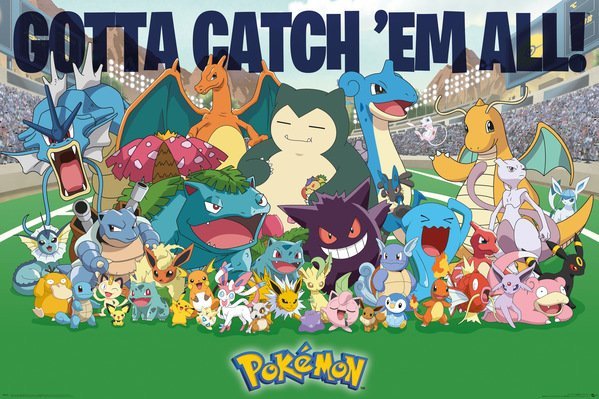 Galeria Plakatu, Plakat, Pokemony Złap Je Wszystkie, 91,5x61 cm
