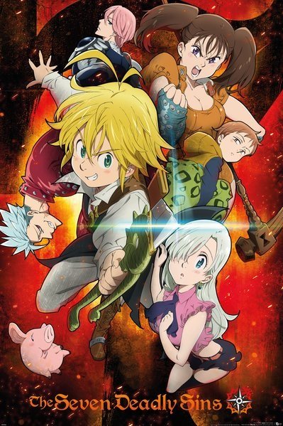 Galeria Plakatu, Plakat, The Seven Deadly Sins Key Art, 61x91,5 cm