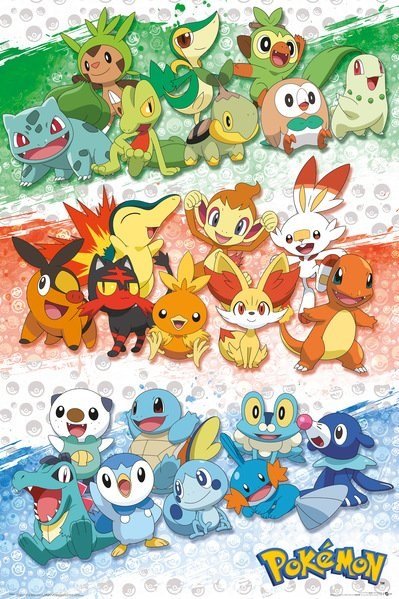 Galeria Plakatu, Plakat, Pokemony First Partners, 61x91,5 cm