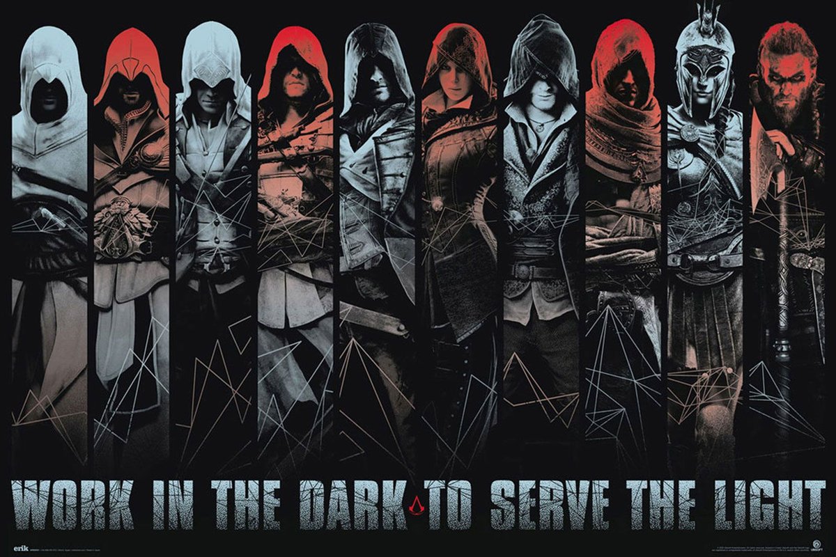 Galeria Plakatu, Assassins Creed Work In The Dark, 91,5x61 cm