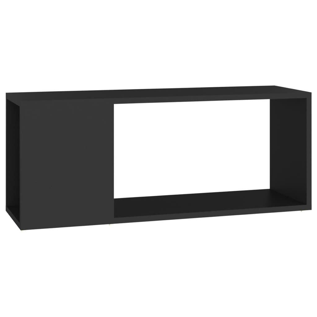 vidaXL Szafka pod TV, czarna, 80x24x32 cm, płyta wiórowa