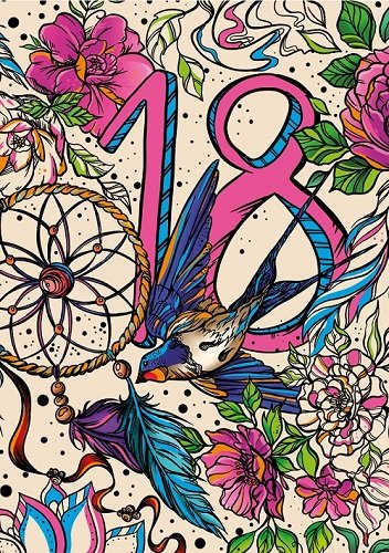 HENRY HENRY Karnet A5 Neon 18 Dziewczyna 459959