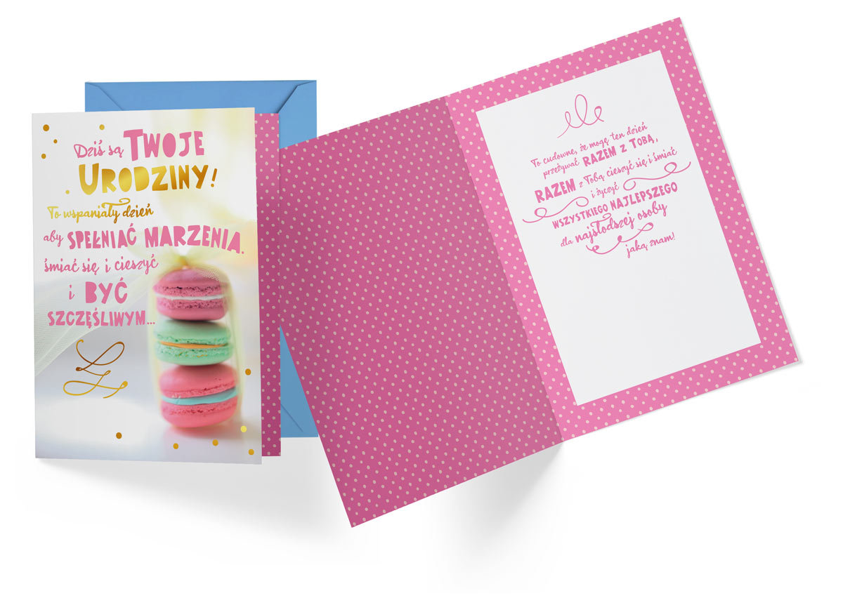 Karnet PR-360 Urodziny Makaroniki