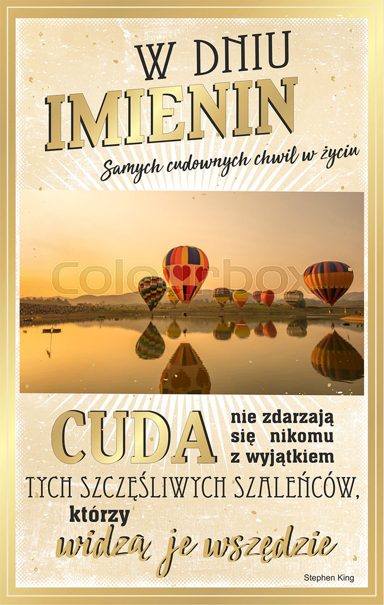 Karnet Imieniny IM08 Samych cudownych chwil ABCA0088