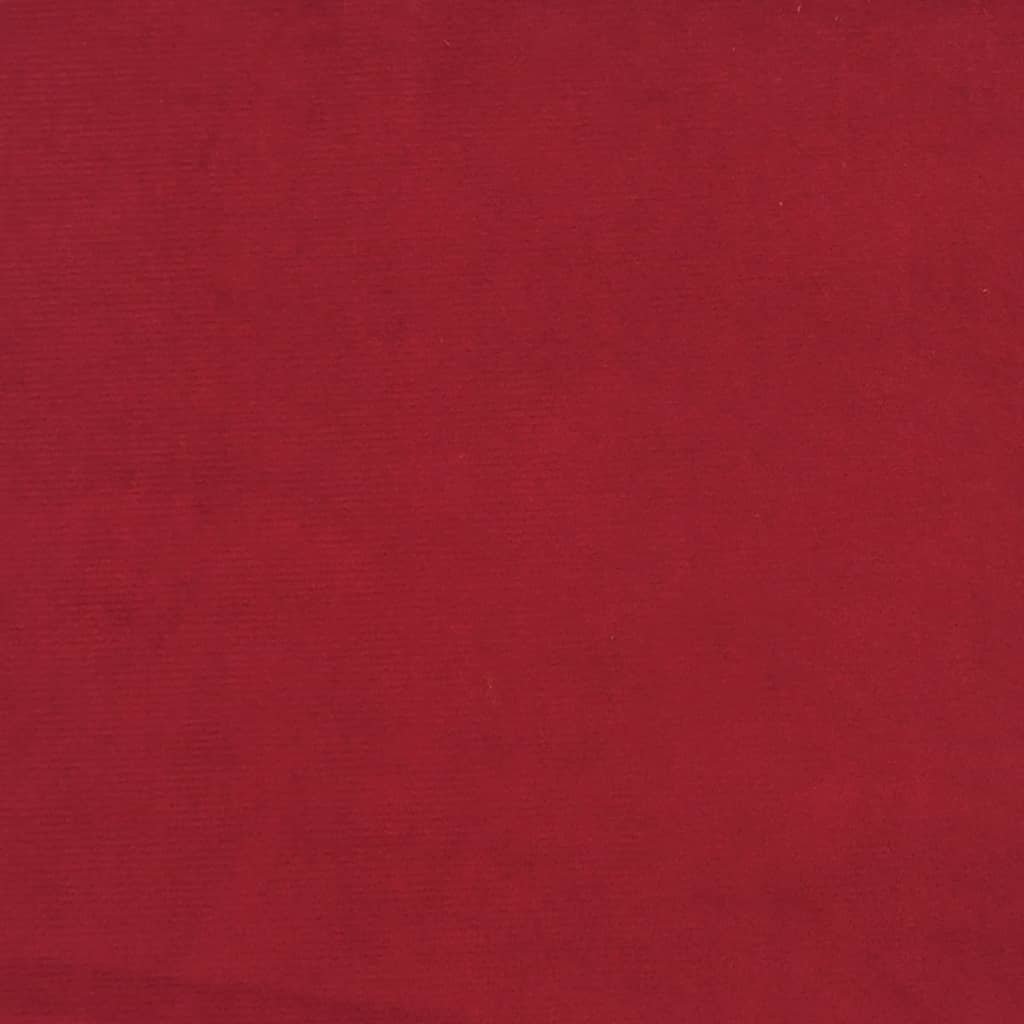 vidaXL Fotel bujany z podnóżkiem winna czerwień obity aksamitem 327759