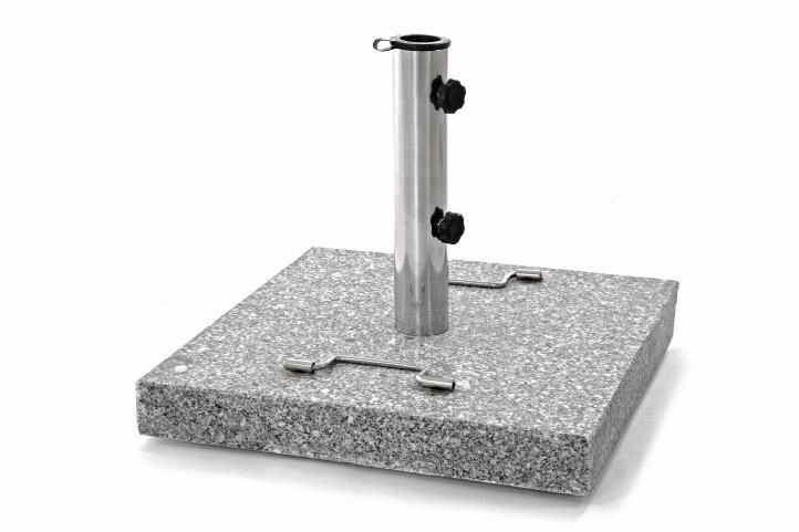 Garthen Stojak Parasol - granit i stal - 45 x 45 cm