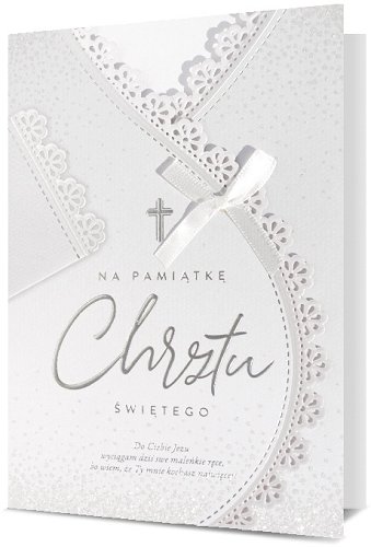 Kartka na Chrzest bez życzeń HM 2386