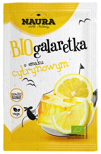 Naura Galaretka o smaku cytrynowym BIO 38 g