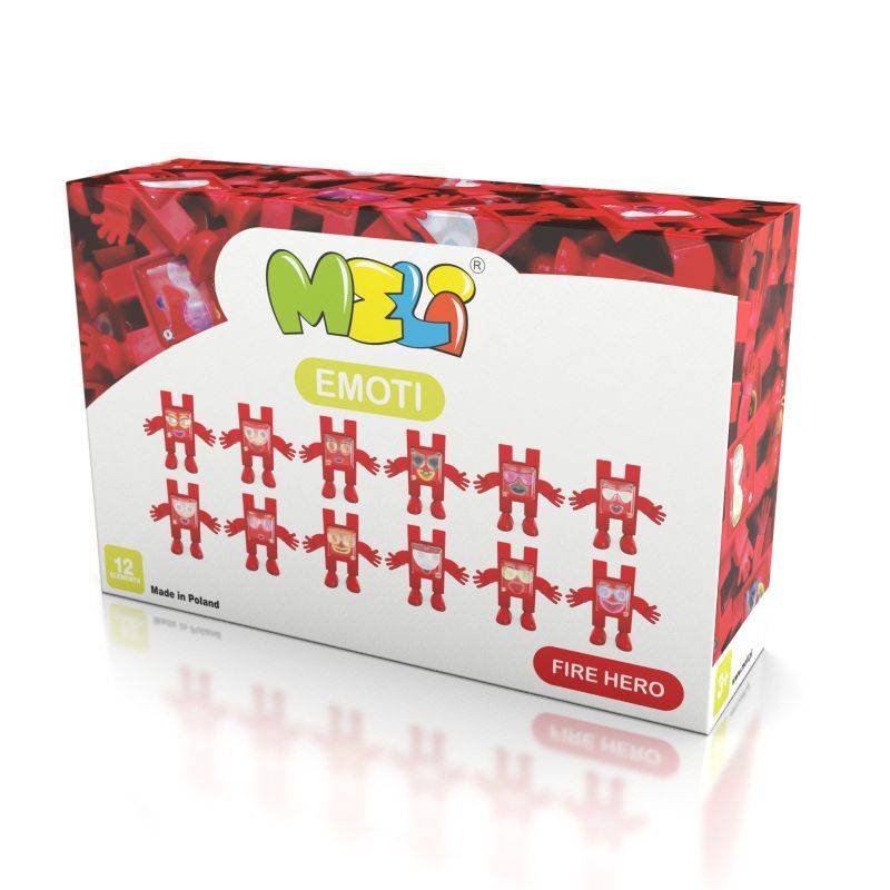 Meli Klocki Emoti Fire Hero12 sztuk