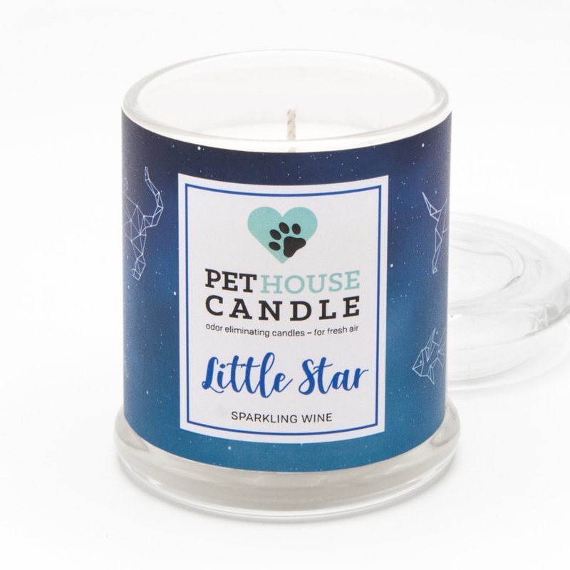 PetHouse Candle sojowa świeca zapachowa neutralizująca zapach - Little Star Sparkling Wine