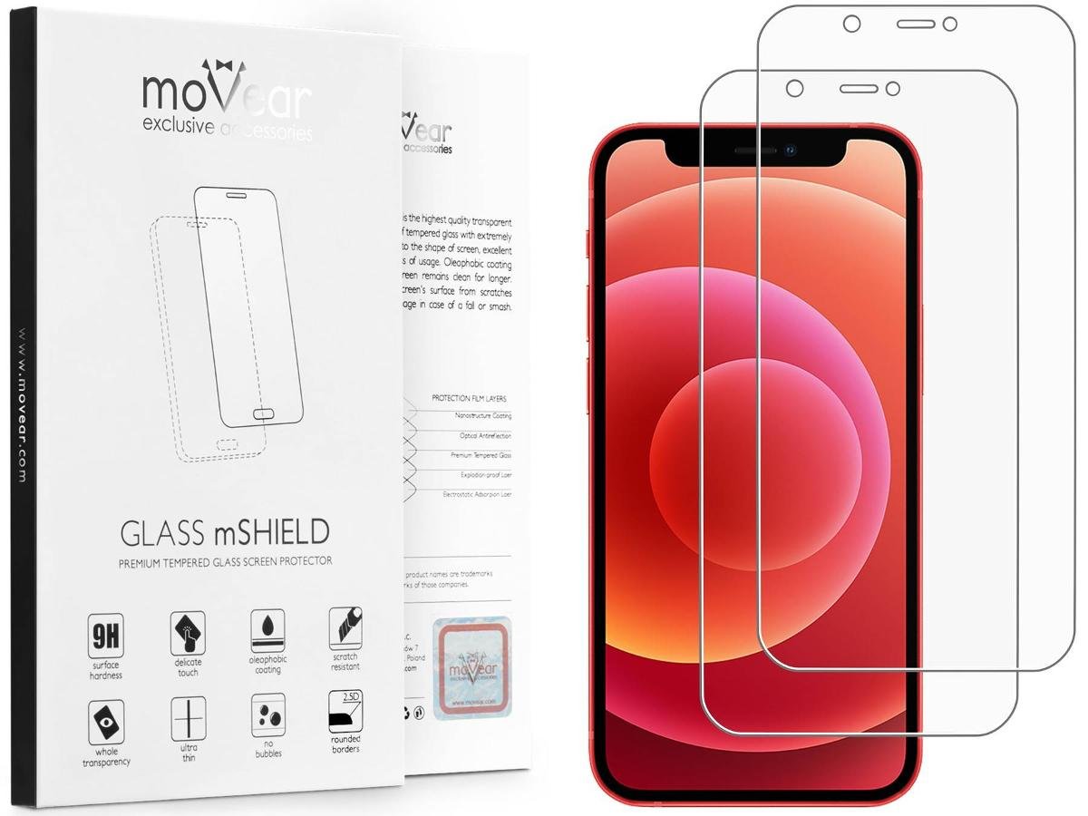 2 szt. | moVear 2.5D MATT - Matowe szkło hartowane do Apple iPhone 12 Mini (5.4