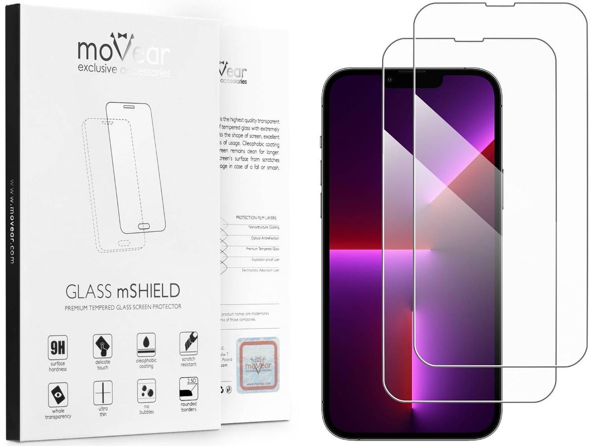 2 szt. | moVear 2.5D - Szkło hartowane do Apple iPhone 13 Pro Max (6.7