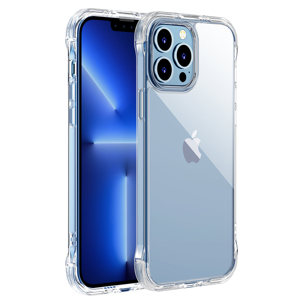 Joyroom Defender Series etui pokrowiec do iPhone 13 pancerna obudowa z haczykami podstawką przezroczysty (JR-BP954) JR-BP954