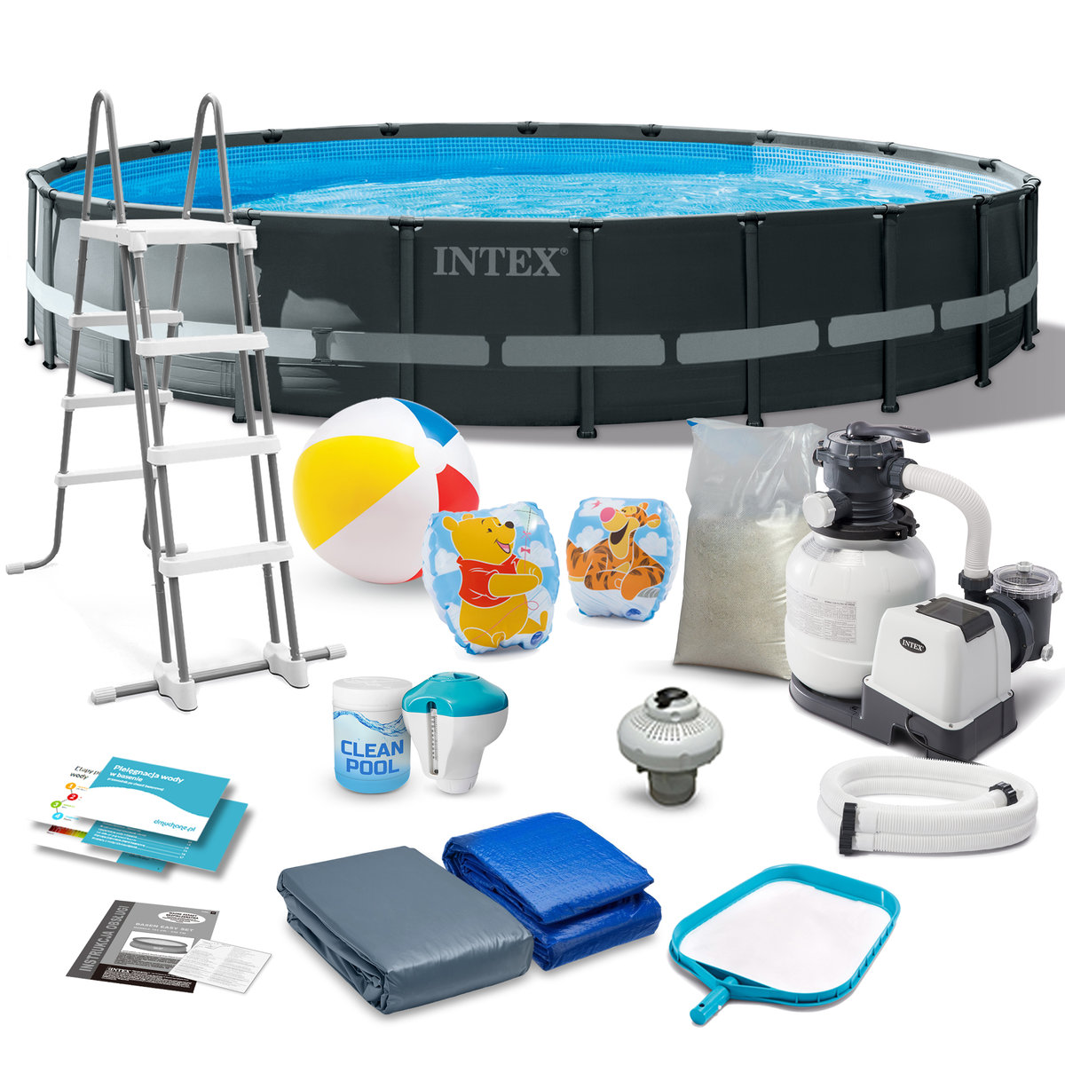 Basen stelażowy do ogrodu Intex Ultra XTR Frame Pools 610 x 122 cm zestaw 17w1