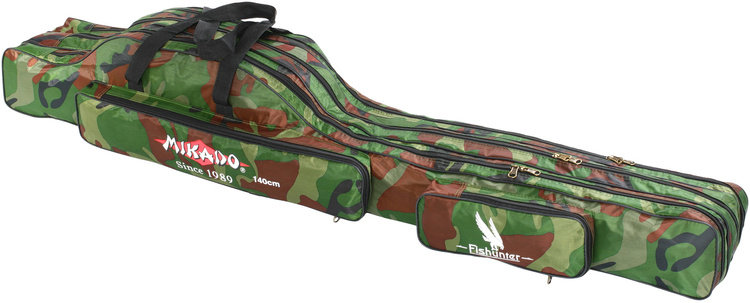 Pokrowiec na wędki Mikado 3 komorowy 140cm - Camouflage