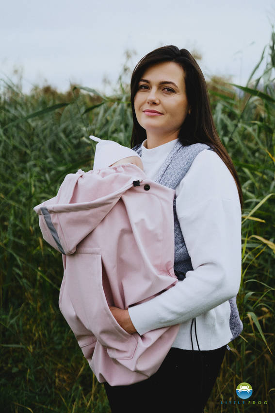 Osłonka Softshell na nosidełko Litle Frog - Pink - U