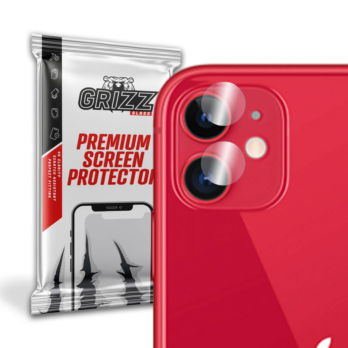 GrizzGlass HybridGlass Camera szkło hybrydowe na obiektyw do Apple iPhone 11