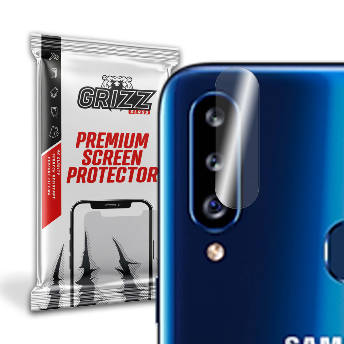 GrizzGlass HybridGlass Camera szkło hybrydowe na obiektyw do Samsung Galaxy A20s