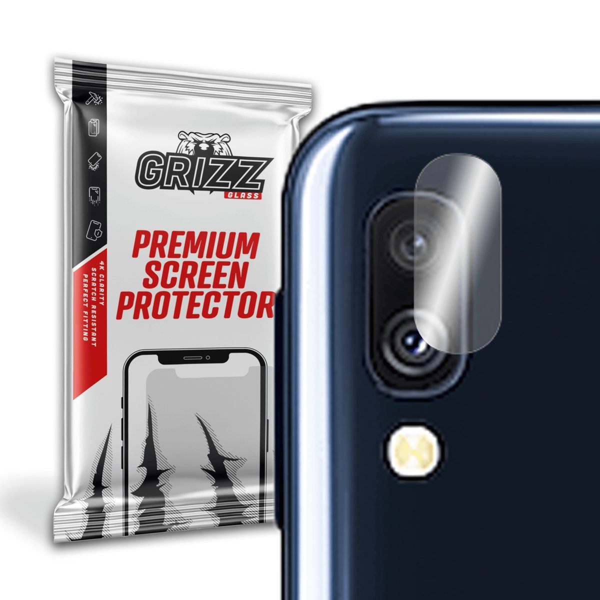 GrizzGlass HybridGlass Camera szkło hybrydowe na obiektyw do Samsung Galaxy A40