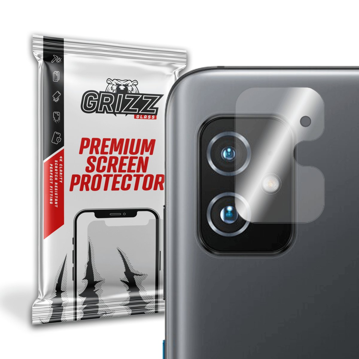 GrizzGlass HybridGlass Camera szkło hybrydowe na obiektyw do Asus Zenfone 8 5G