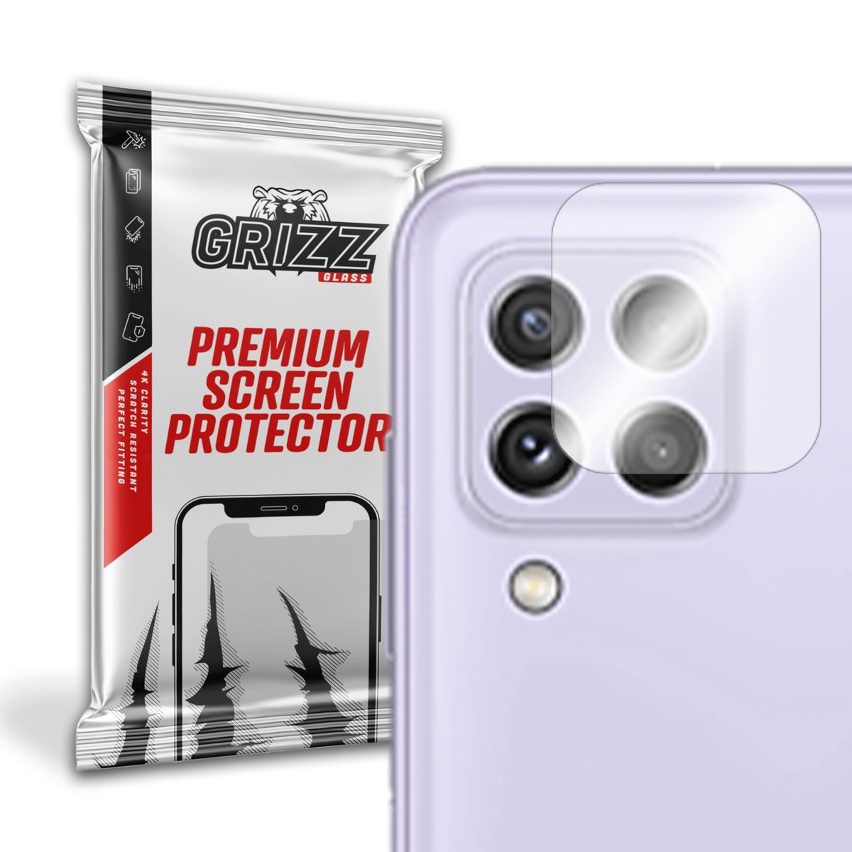 GrizzGlass HybridGlass Camera szkło hybrydowe na obiektyw do Samsung Galaxy A22