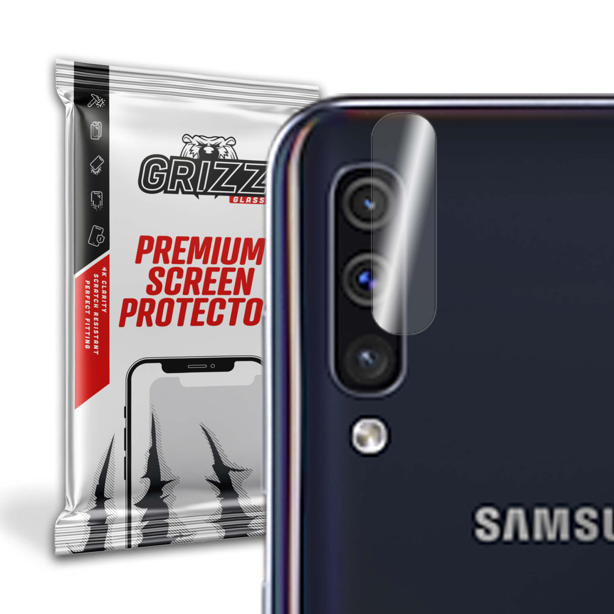 GrizzGlass HybridGlass Camera szkło hybrydowe na obiektyw do Samsung Galaxy A50